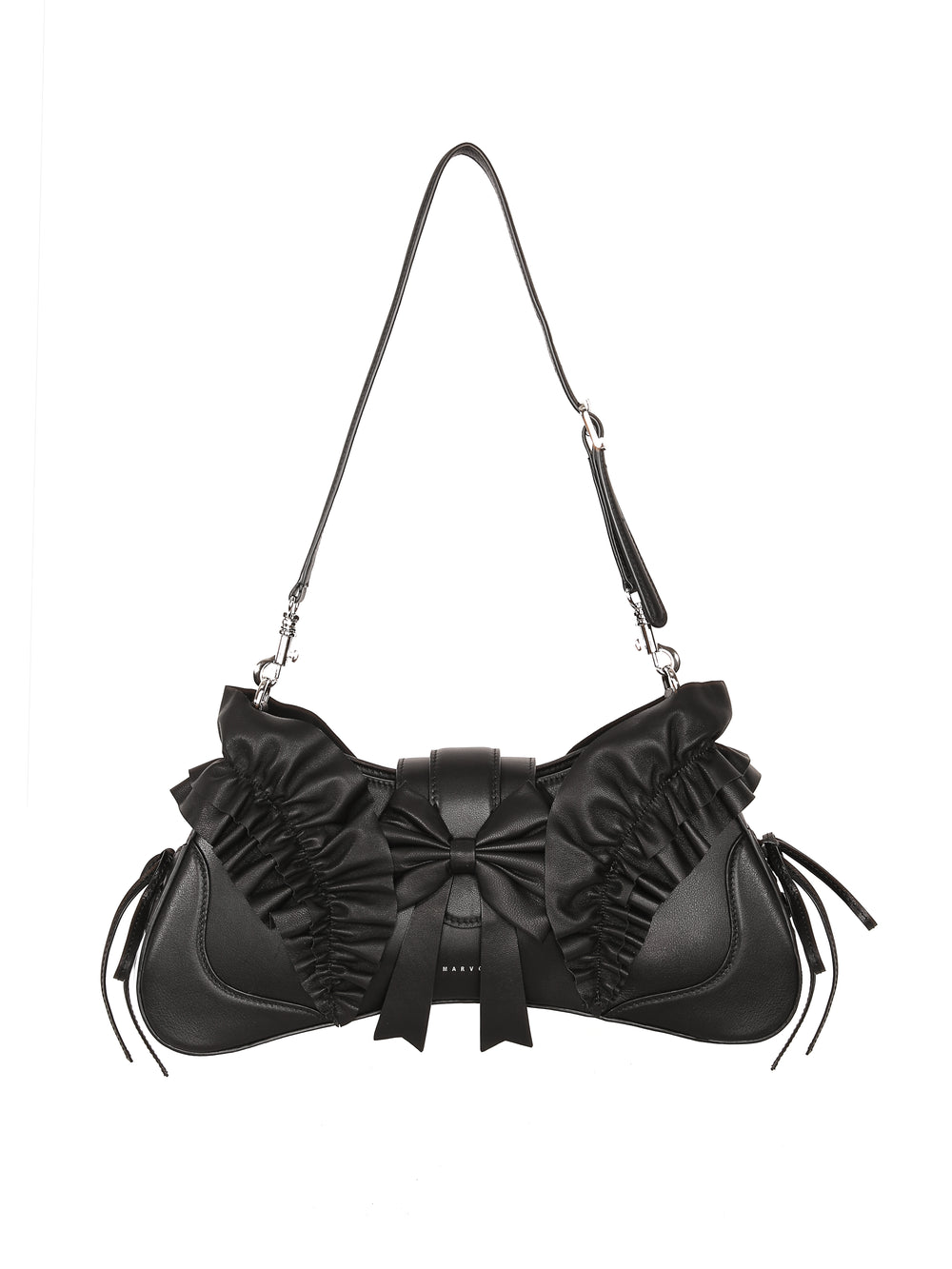 Marvos Dark Coquette Bow Hobo Bag