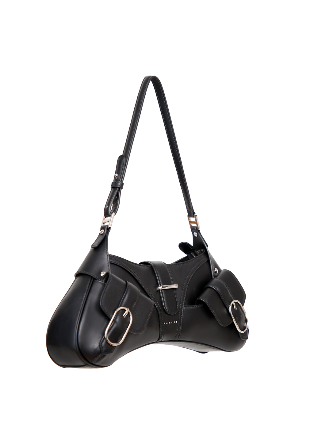 Marvos Moto Leather Hobo Bag