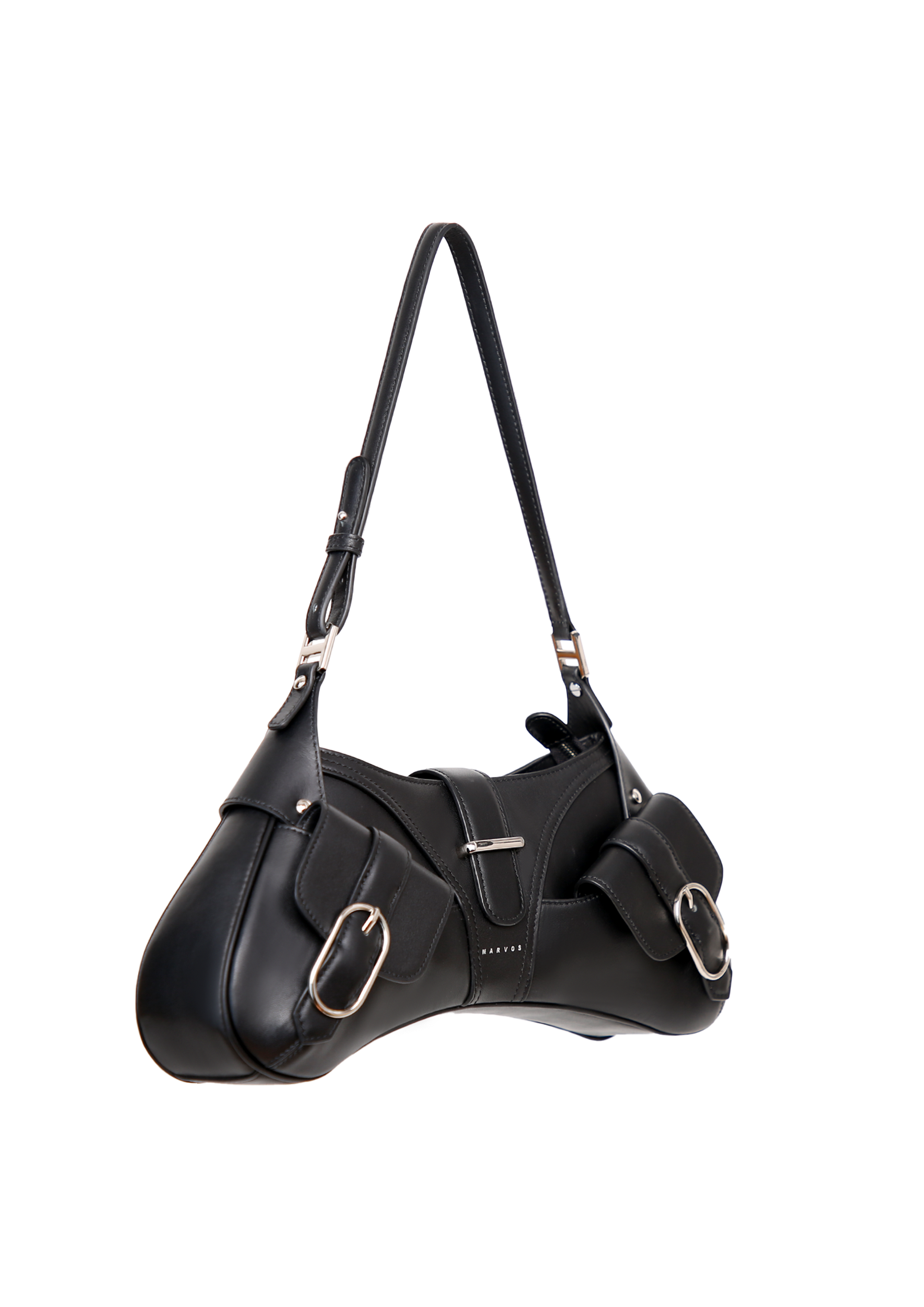 Marvos Moto Leather Hobo Bag