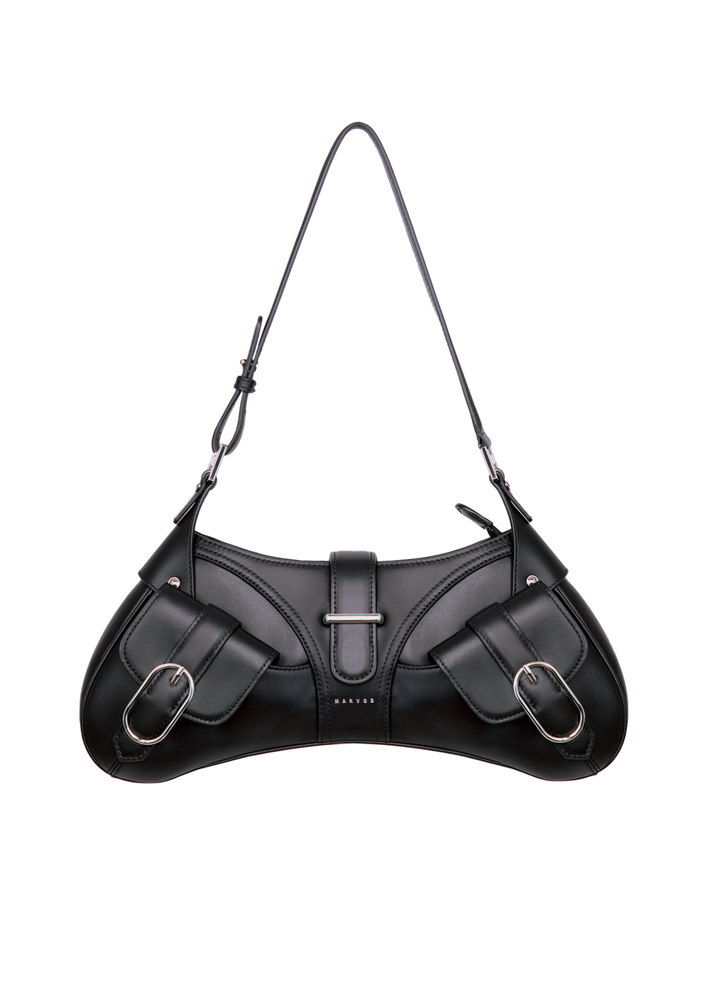 Marvos Moto Leather Hobo Bag
