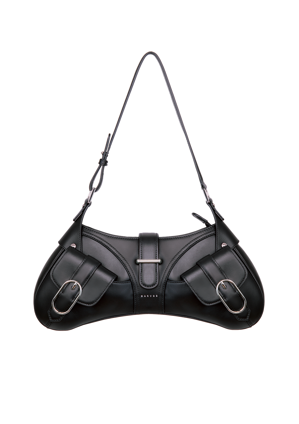 Marvos Moto Leather Hobo Bag