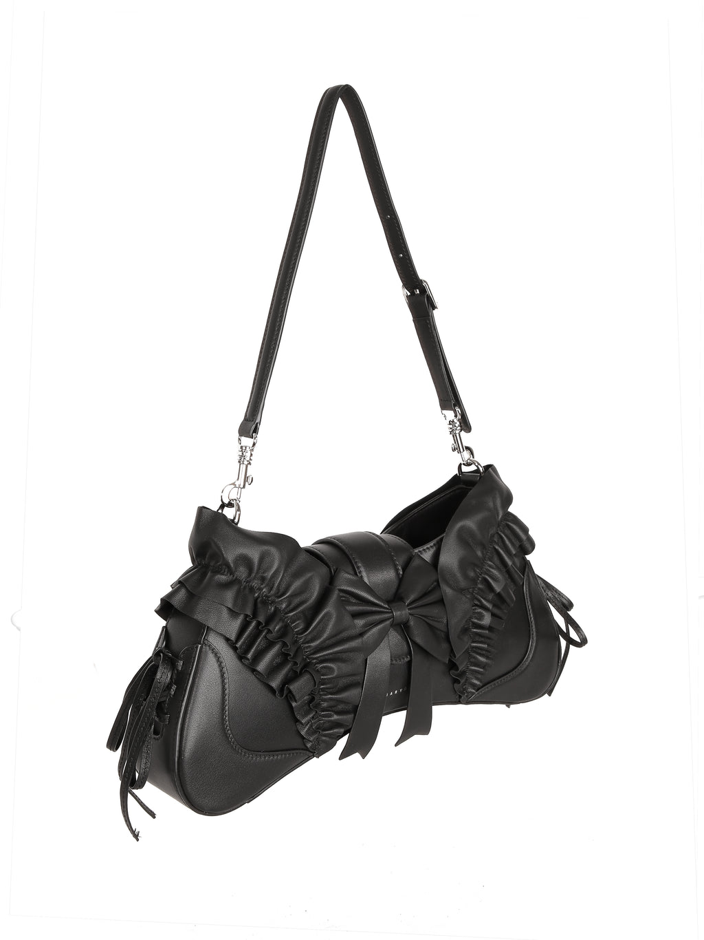 Marvos Dark Coquette Bow Hobo Bag
