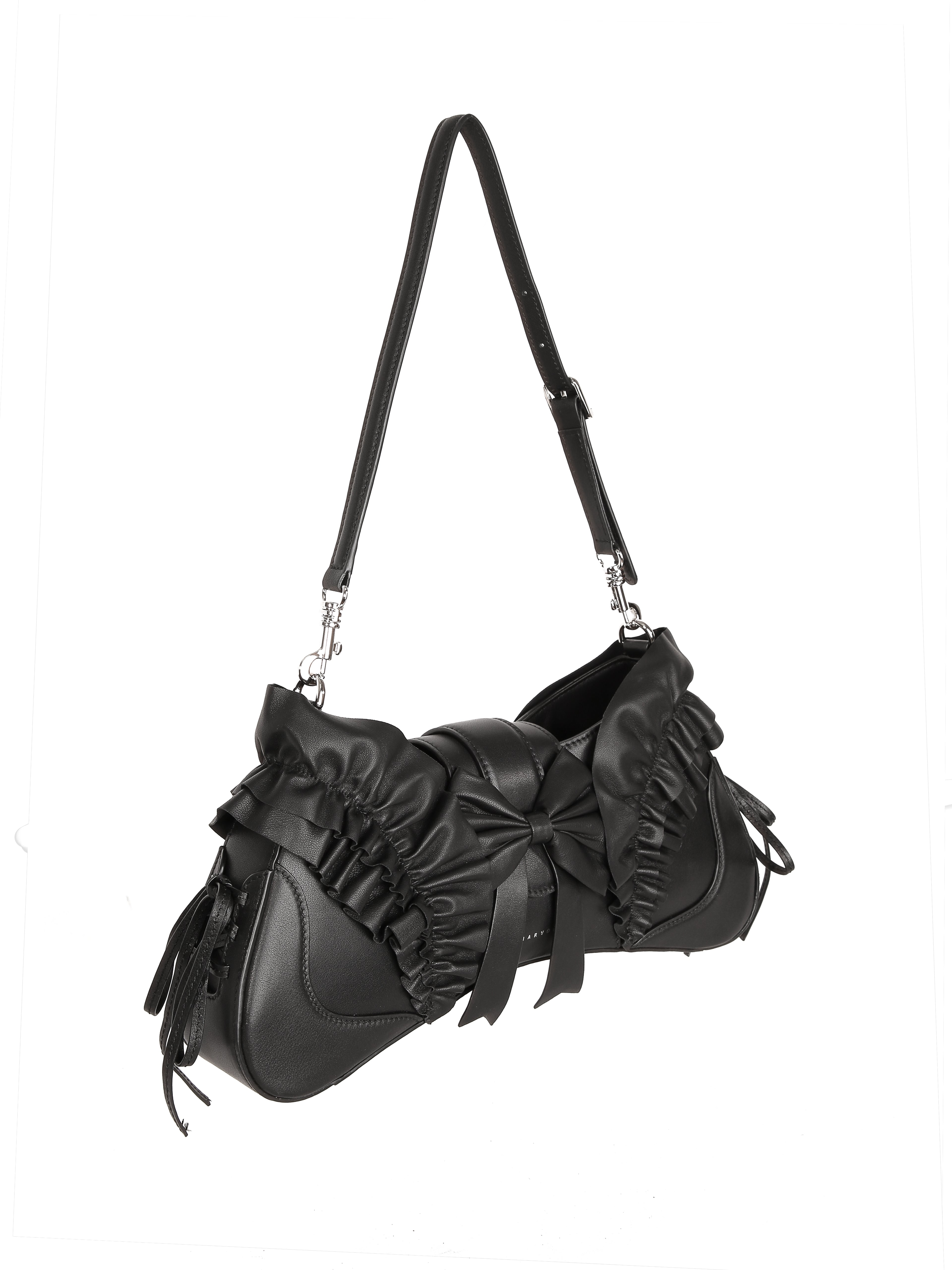 Marvos Dark Coquette Bow Hobo Bag