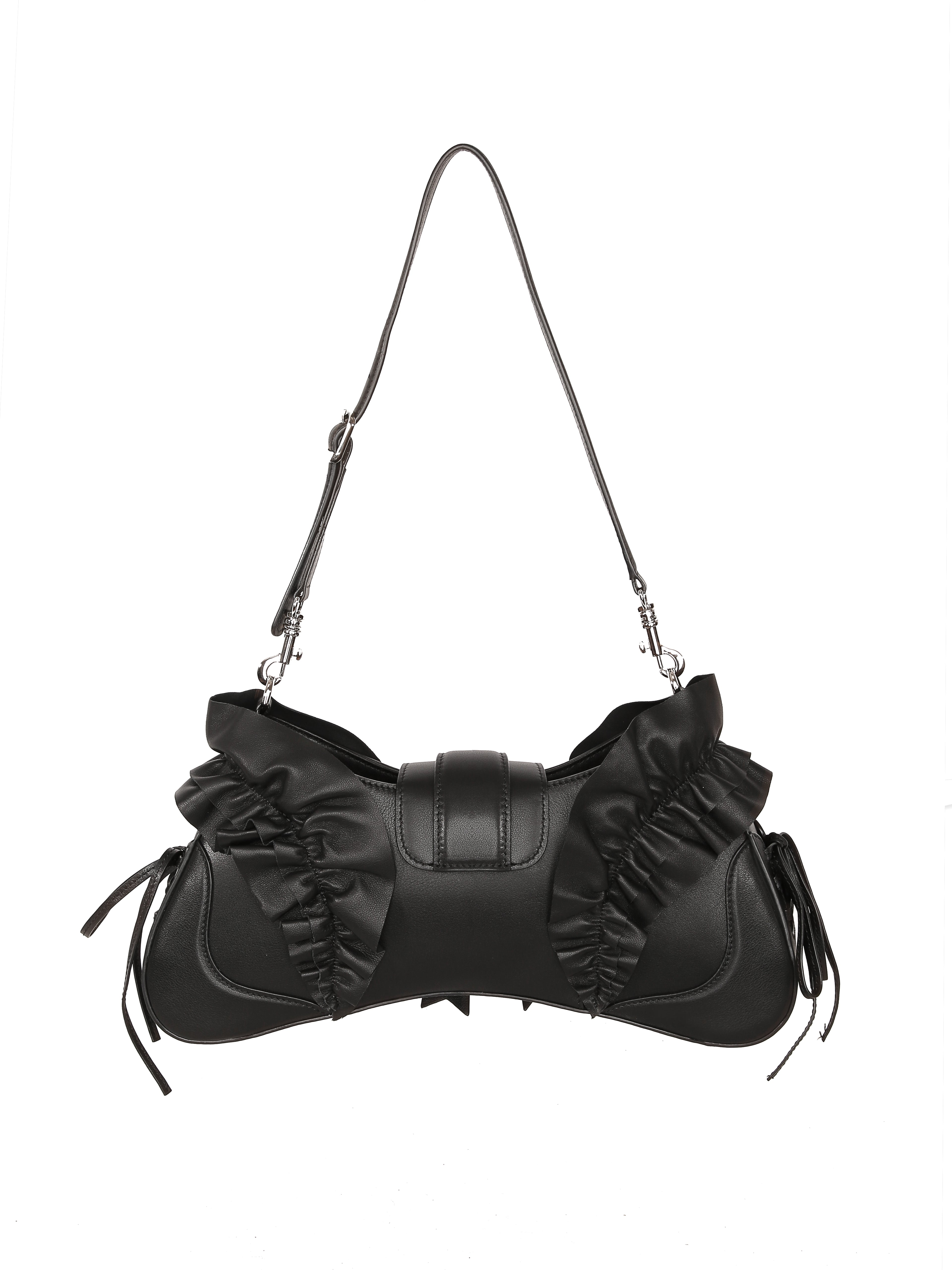 Marvos Dark Coquette Bow Hobo Bag