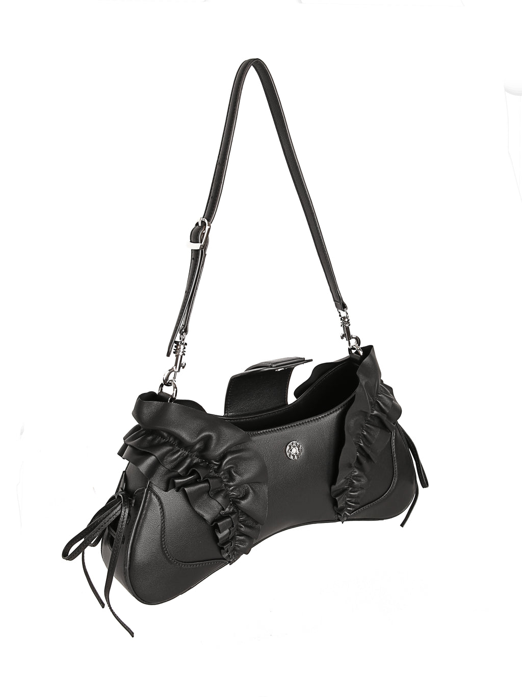 Marvos Dark Coquette Bow Hobo Bag